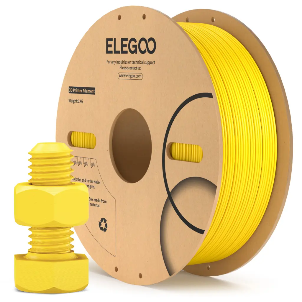 ELEGOO ABS Filament 1.75mm Black 1KG, Heat Resistant 3D Printer Filament High Toughness & Impact Resistance, 1kg spooll(2.2lbs) Fits for Most FDM Printer