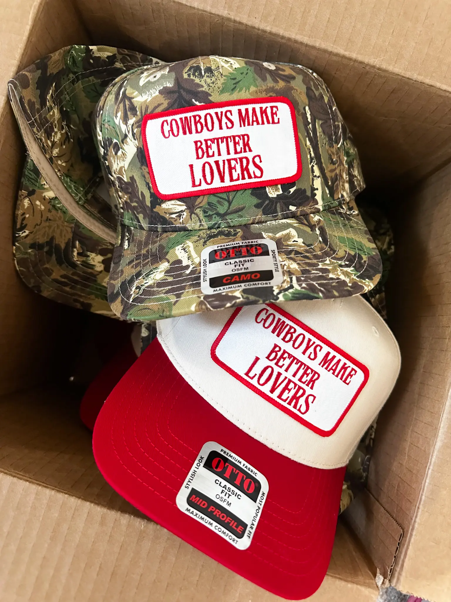 Cowboys Make Better - Coastal Cowgirl Camo Hat - Comfortable Fit for Casual Wear