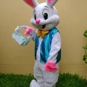 Easter Bunny Rabbit Mascot Costume Adult Size Fancy Dress Halloween