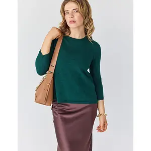 Wellesley Sweater in Emerald