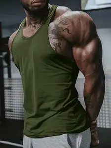 Men's Fashionable Comfortable Sports Vest, Casual Fitted Design for All Seasons, Perfect for Daily Wear & Fitness Activities