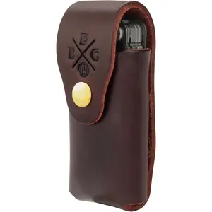 Multitool Sheath,  Leather Multitool Pouch for Belts with Snap, Compatible with Full Size , SOG and Gerber. Max Size = 4" Long