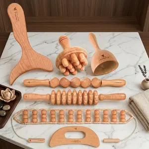 7/6/5-in-1 Wooden Massage Set, Manual Massager, Relaxation And Muscle Massage Toolsc