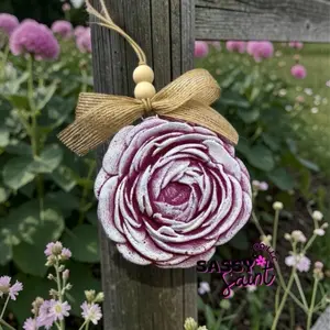 Sassy Saint Peony Flower Freshie - Effective Air Freshener with Aroma Therapy for a Refreshing Car Smell