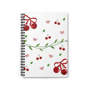 Cherry Spiral Notebook - Ruled Line for Office and School Supplies