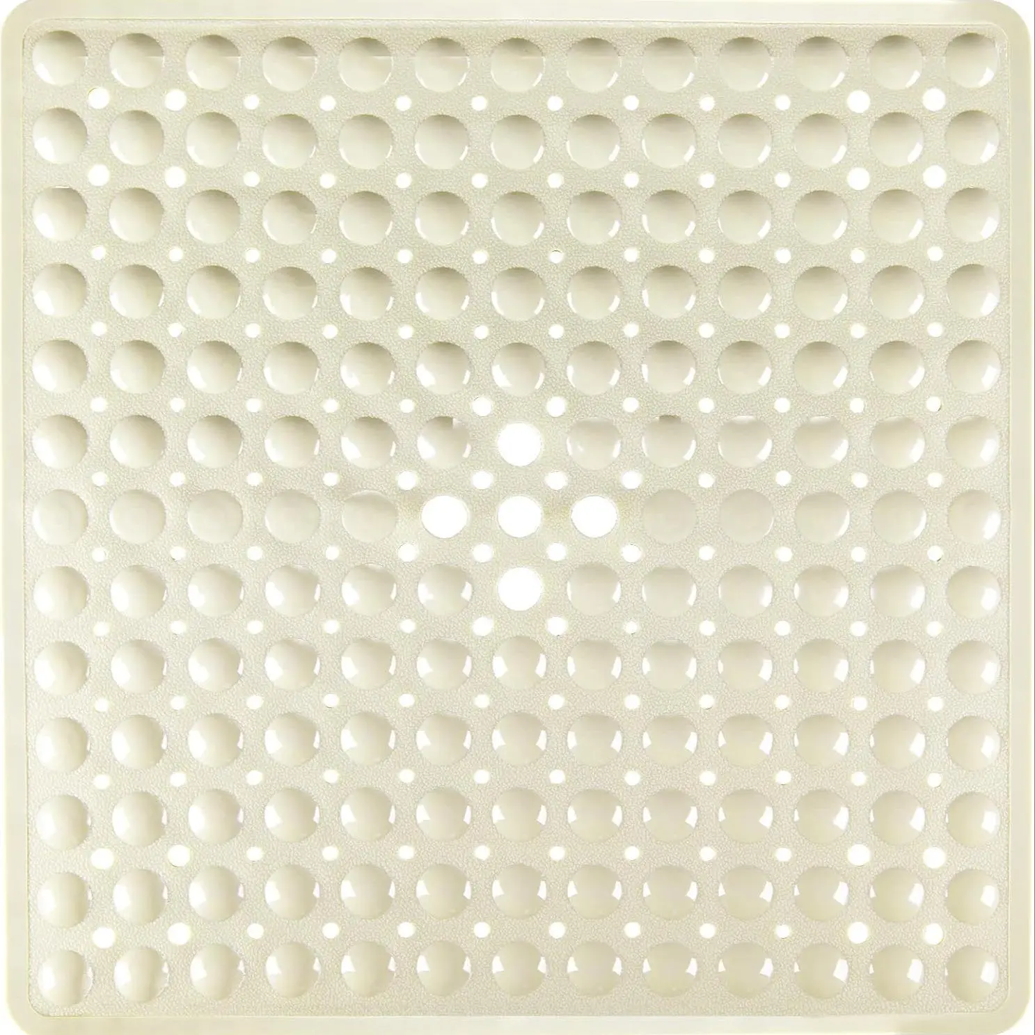 Square Bath Mat, Non-slip Shower Mat with Draining Hole & Suction Cups, Anti-slip Bathroom Mat, Bathtub Mat, Home Decor