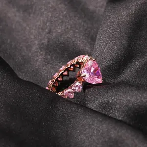 [ICE HUE] Unisex 18K Gold Vacuum Plated Copper Ring with 5A+ Sri Lanka Zircon, Miami-Italy-Mexico & Micro Inspired, Luxury Costume Jewelry for Daily Wear, Gift Idea, Classic-Hip Hop-Simple-Sporty Styles