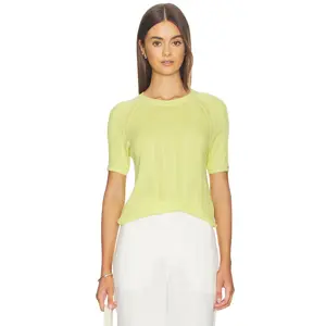 Rag & Bone Teresa Rib Short Sleeve in Endive