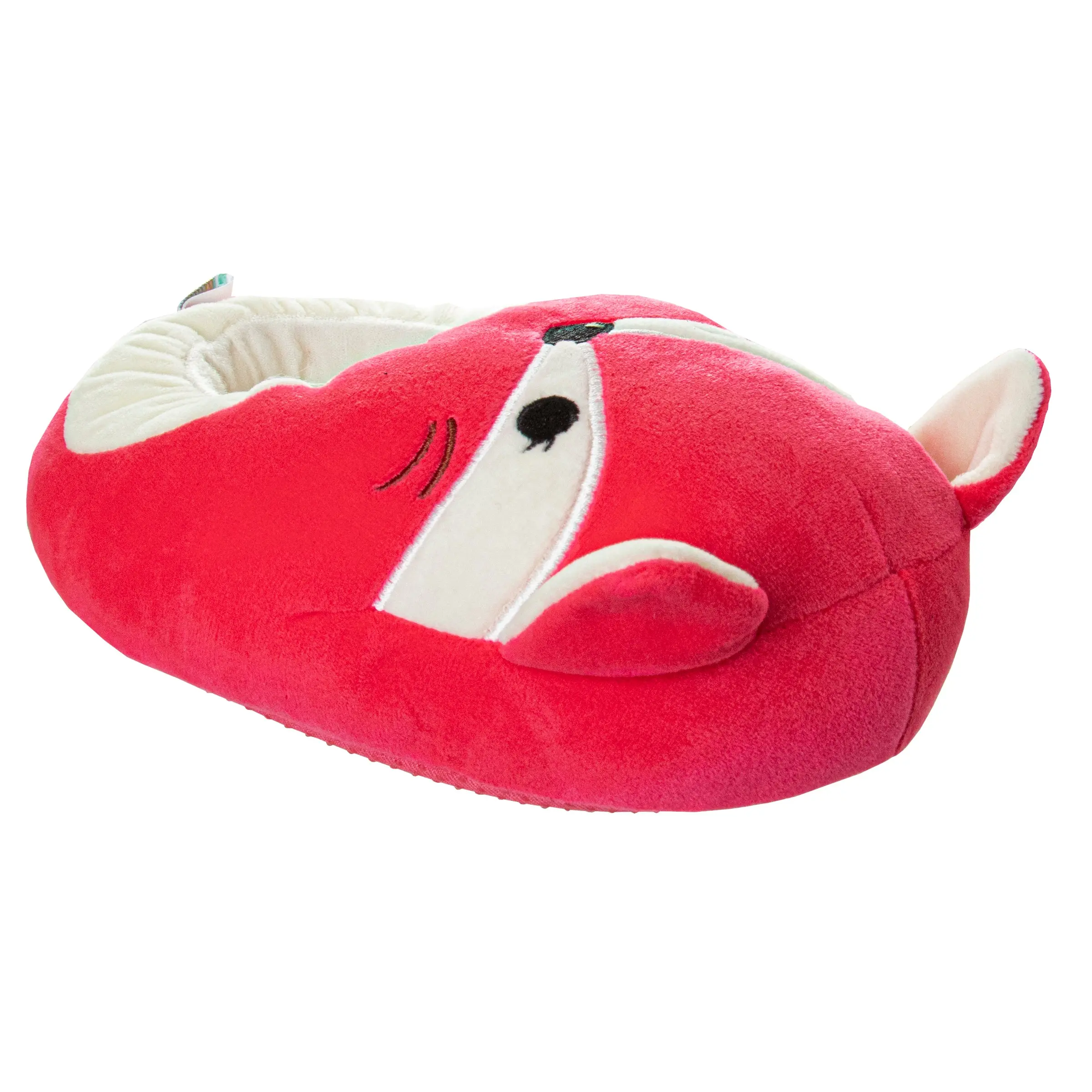 Squishmallows Fifi the Fox Toddler Girls' Dual-Size Fuzzy Warm Lightweight Indoor Home Footwear Slippers, Fuzzy Warm Slippers, Lightweight Slippers