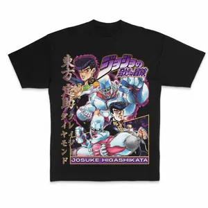 Classic Josuke Higashikata T-Shirt, JoJo Diamond Is Unbreakable Anime Graphic Tee