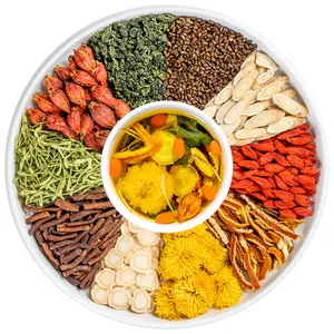 Goji Berry Chrysanthemum Tea -A natural blend of eight herbal ingredients  ，15packs，Dandelion, wolfberry, honeysuckle, chrysanthemum, and cassia seeds;plant herbs