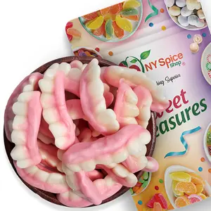 NY Spice Shop Gummy Candy Teeth - Realistic Fake Teeth Gummy Candy Snacks Bulk Ideal for Party Decoration