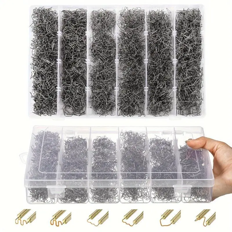 600/1200pcs/1set Reliable Quality Welder Staples, Bumper Welding Wire, Hot Staples for Plastic Welding with Storage Box, 0.6mm & 0.8mm Welding Kit for Car Bumper, Dashboard, Lamp Holder, and Daily Plastic Repairs, Welding Accessories Tool