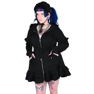 Daydream Hoodie Dress Set - Black