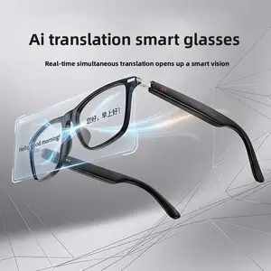 High-Quality AI Smart Glasses with AI Translation, Music, Meeting Recording, and Ultra-Long Battery Life Bluetooth Glasses