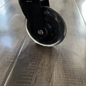 Office Chair Wheels Replacement Rubber Caster Set of 5 for Hardwood Floors & Carpet 3" Rollerblade Heavy Duty Casters Universal Fit Smooth Rolling Protect Flooring