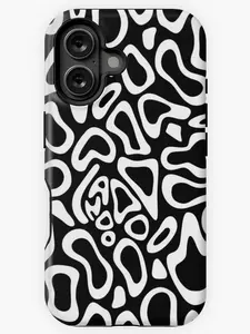 LN4 White Helmet Pattern iPhone Case Compatible with iPhone X, 11, 12, 13, 14, 15, 16 & Samsung Galaxy S21, S22, S23, S24 & 25 series