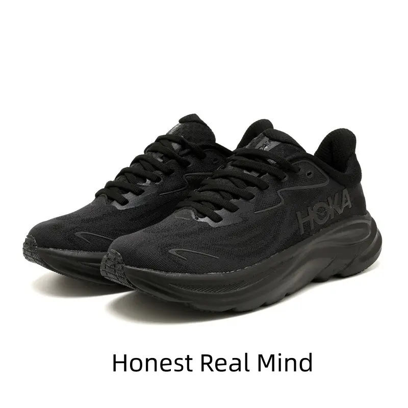 Ultra Breathable Sports Running Sneakers, Solid Black Hollow Mesh Upper, Powerful Shock Absorption for All Sport Scenarios, Original Packaging Provided