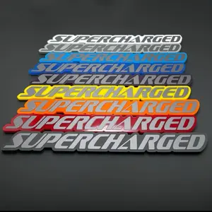 1 SUPERCHARGED Emblem fits Hellcat Charger Challenger Trackhawk Hellhawk Badge MULTICOLOR CUSTOM