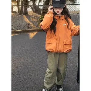 NewNew Autumn Jacket for Girls, Children's Three-Proof Windbreaker Jacket, Outdoor Windproof Autumn/Winter Jacket for Boys and Girls, Toddlers, and Children