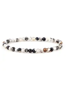 Women's Handmade Beaded Bracelets, Natural Stone Yoga Jewelry Gift, Elastic Cord Design, All-Seasons Wear, Boho Style