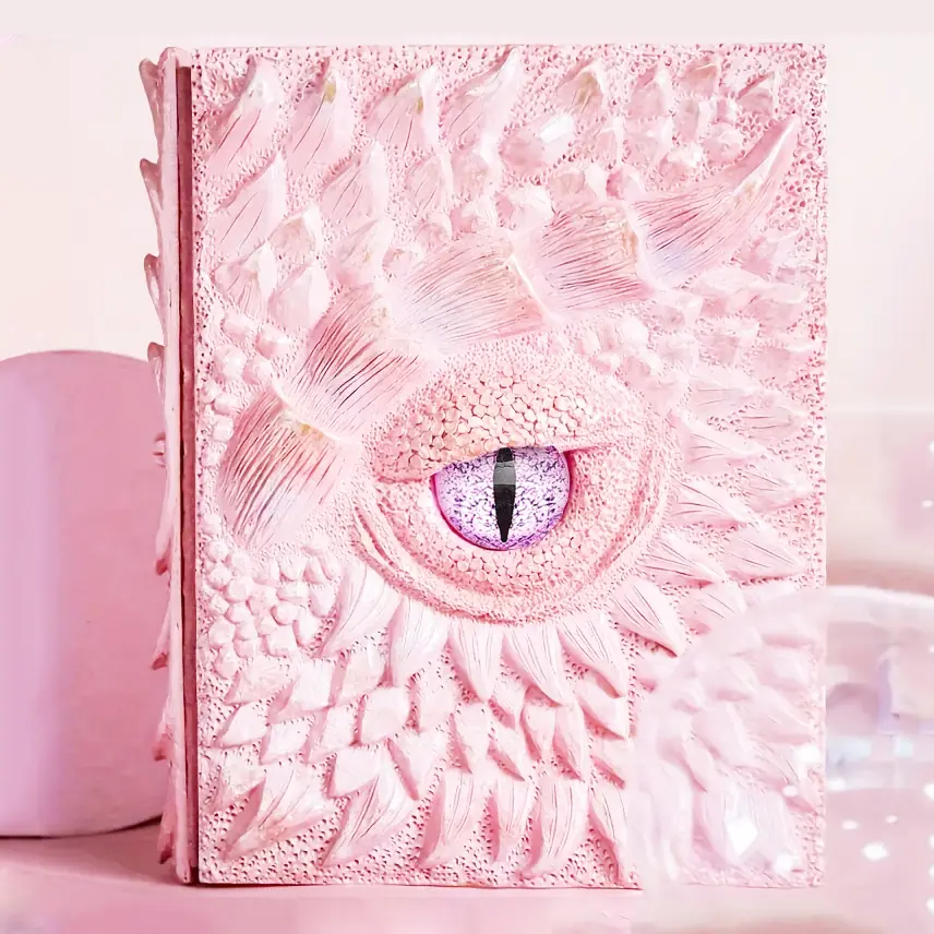 3D Dragon Eye Embossed Dragon Journal Writing Notebook for Man/Woman Handmade Travel Journal Dnd notebook for gragon lovers Resin Engraving Notebook Blank Paper