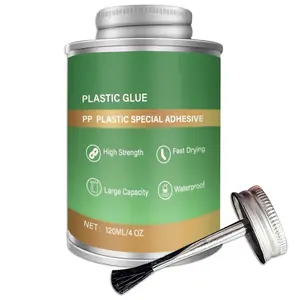 Plastic Glue,120ML Plastic Adhesive with Brush,Super  Clear Glue for PP,ABS,PVC,,Miniatures,Models,Craft,DIY Kits,,High Strength,Flexible