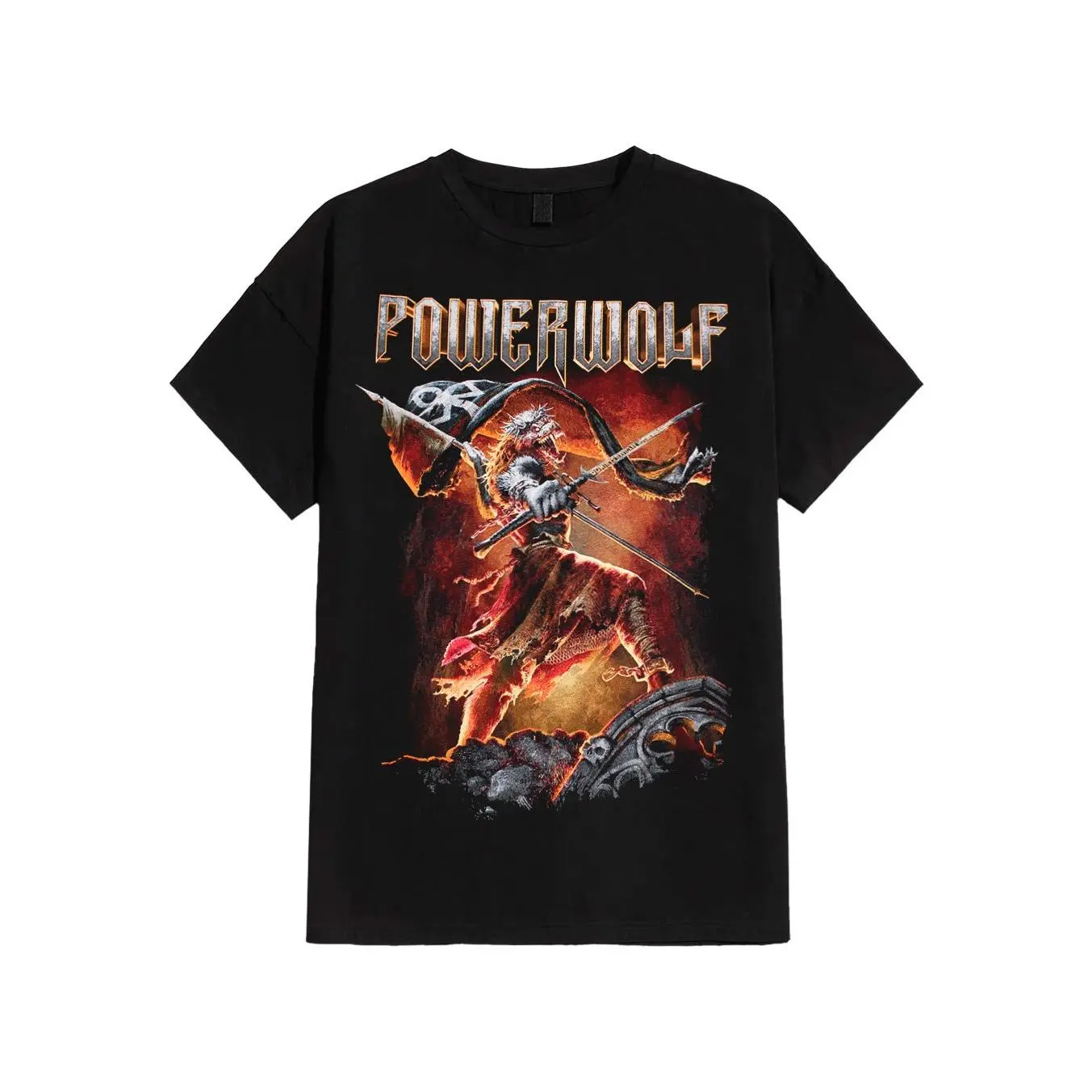 Powerwolf Metal Band T-Shirt, Power Metal Music Tee, Unisex Heavy Cotton Apparel