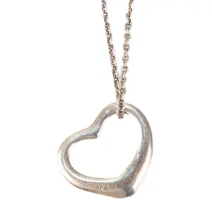 Pre-owned Tiffany & Co Heart Necklace Silver E26022639