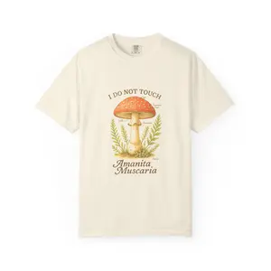 Amanita Muscaria Mushroom I Do Not Touch T-Shirt | Botanical Fungi Tee
