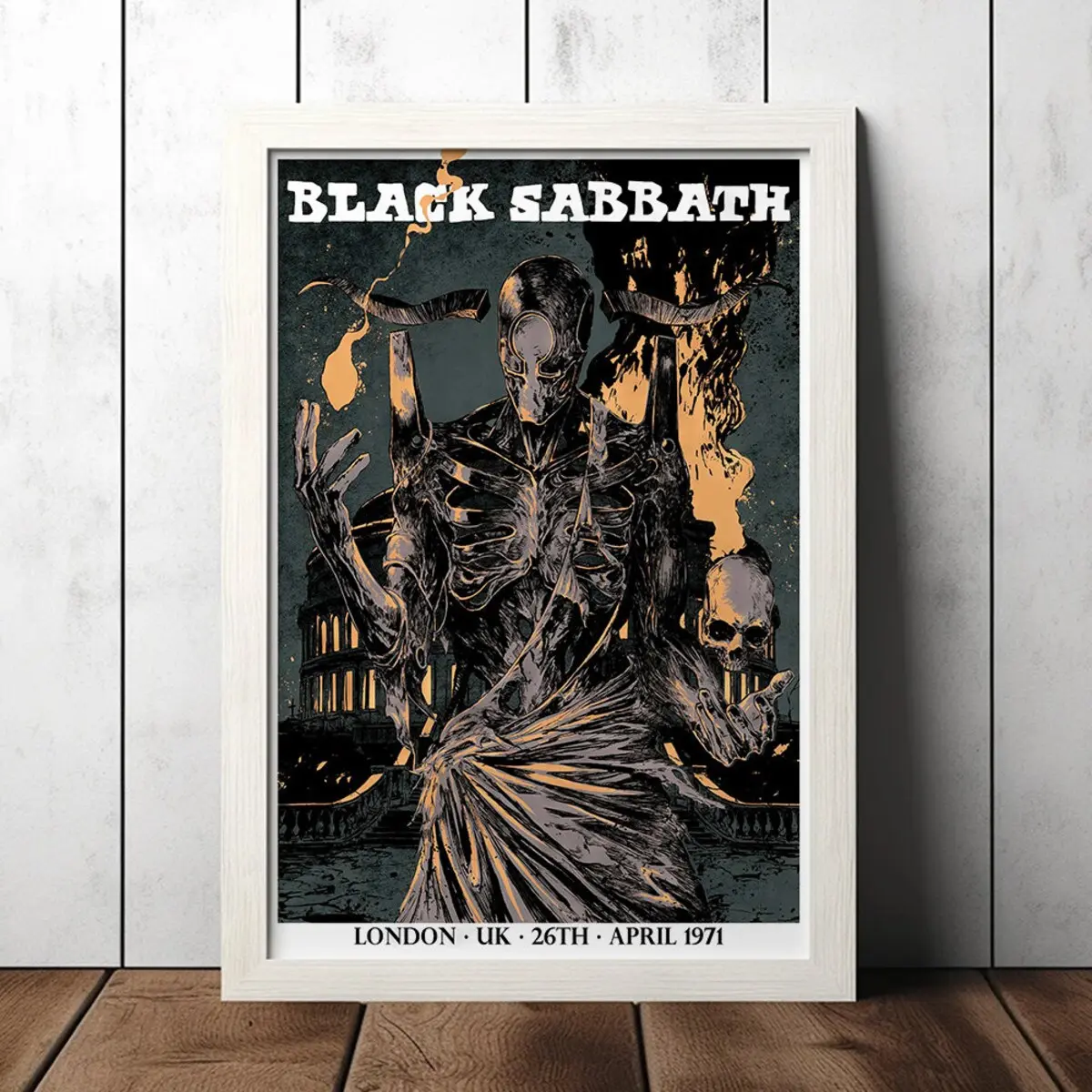 Black Sabbath Vintage Rock Concert Poster - Music Fan Collectibles - Vintage Music Poster - Home Decor - Wall Art