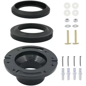 Toilet Wax Ring Replacement Kit,Premium Toilet Seal and Gasket Replacement,Toilet Flange Repair Kit Include Hardware Nuts, Washer, Bolts and Bolt Caps