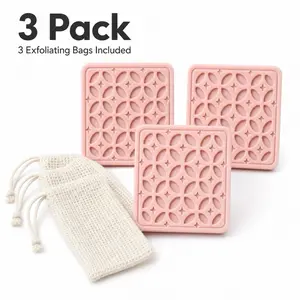 3 Pack Rose Glow Nourishing Shea Soap Bar, Body Care Cleanser with Moisturize and Hydrating Benefits