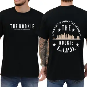 The Rookie TV Show t-shirt, L.A.P.D. Skyline Graphic shirt - John Nolan Fan Apparel, Viral Chenford Fandom Tee, Premium Quality Police Procedural Merch