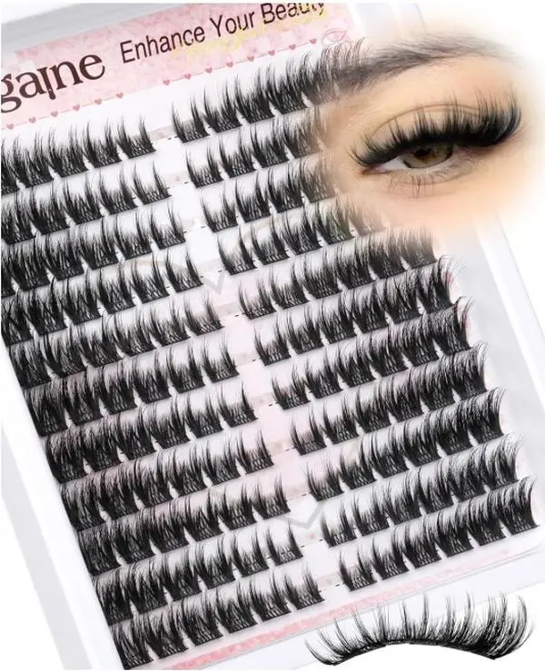 Cat Eye Lash Clusters With Spikes Manga Eyelash Clusters Wispy Cluster Eyelash Extensions C-Curly Left&Right Lash Clusters Anime Individual Lashes Pre-Mapped DIY Lash Extensions 10-18MM by Zegaine