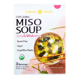 HIKARI Organic Instant Miso Soup Tofu & Wakame 3 Servings
