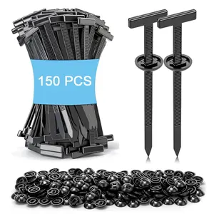 150 Pack Nylon Universal Cable Tie Buckle Zip Tie, Upgraded Automotive Ziplock Pro Cable Clips with Pin & Button, Heavy Duty Self-Locking T Rivet Zipties Bumper Clip Fasteners for Car Daily Repair