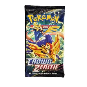 Pokémon TCG: Crown Zenith 1 Pack with 10 Additional Game Cards Featuring Zacian, Zamazenta, and Special Illustrations from the VSTAR Era