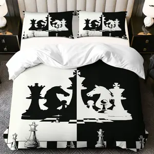 3pcs Duvet Cover Set, 1 Duvet + 2 Pillowcases, Cat Whiskers Eyes Theme, Halloween Bedding, Animal Print, Bedroom Decor