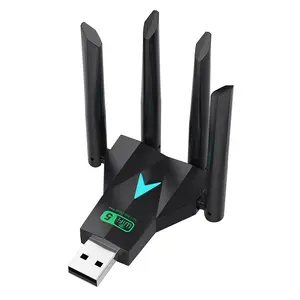 2026 Dual Band 1300Mbps WiFi USB Adapter 2.4G/5Ghz Wi-Fi Dongle USB3.0 802.11AC 4-Antenna Wireless Receiver For PC/Laptop Driver Free