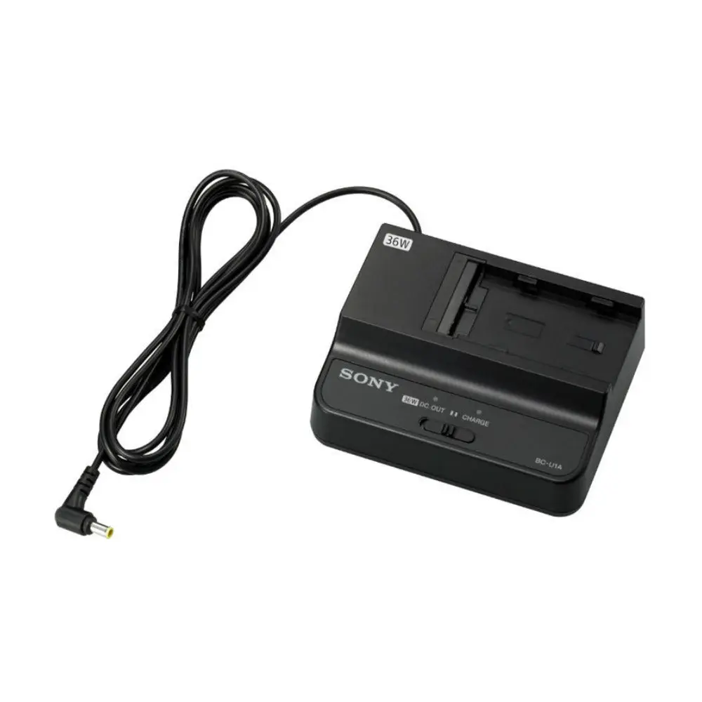 Sony BC-U1A 36W Max Battery Charger-AC Adapter, Universal Electronics Accessories for BP-U Batteries, Cam & Digital Camera Charging Needs, Cable