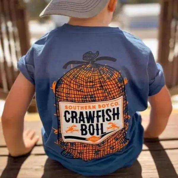 Youth and adult Crawfish Boil Youth Tee, Unisex Cotton Graphic youth Shirt, Gift For Son For Daughter, toddler boy clothing, toddler youth shirt, kids clothing, birthday gift, summer shirt, Family shirt, travel outfit, vacation outfit