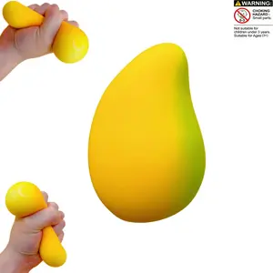 Mango Squishy, Fast Rising Stress Relief Toy, Anxiety Sensory Tool, Soft Stress Ball, Classroom Prize, Adult Fidget Toy
