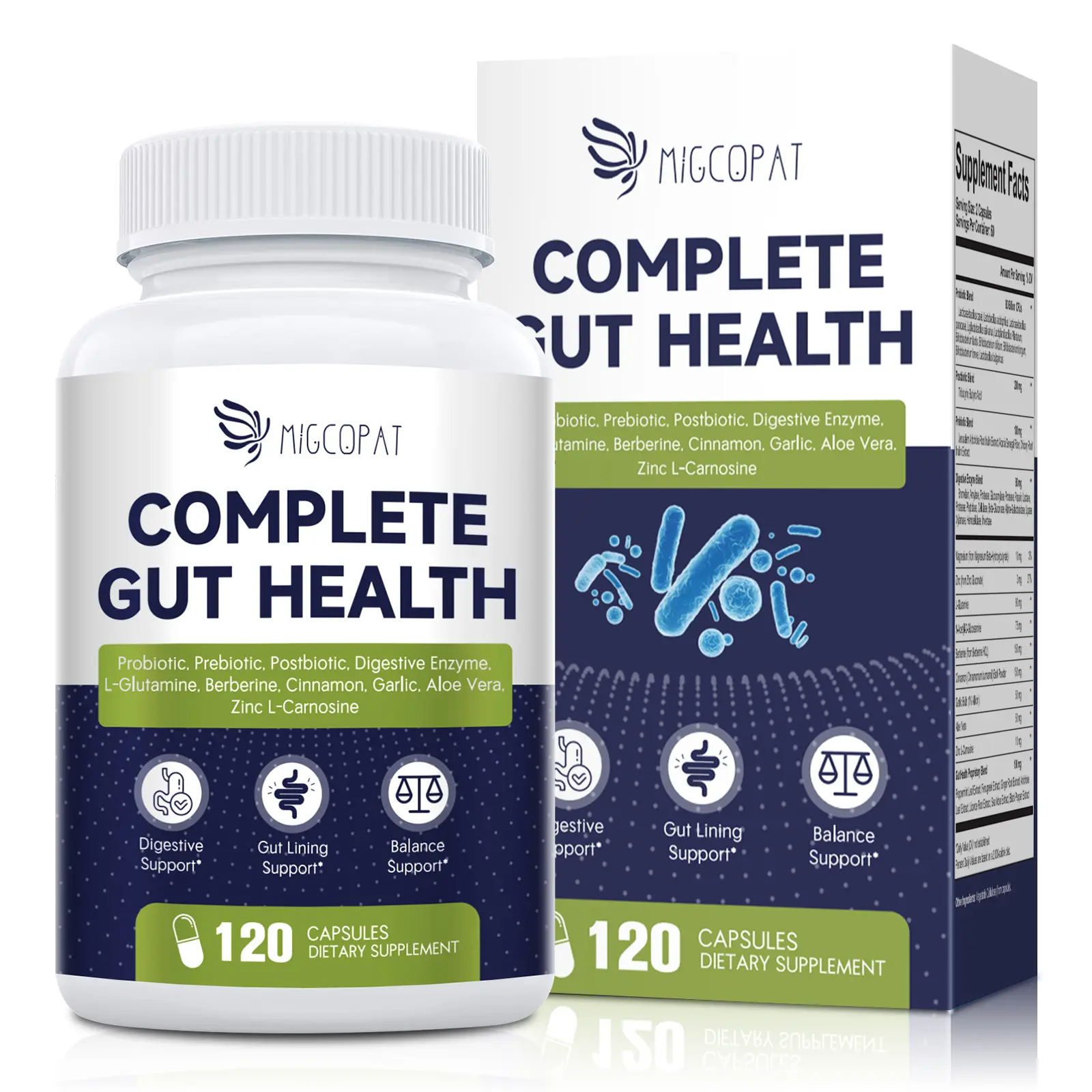 Probiotics with Prebiotics, Postbiotics & Digestive Enzymes–80 Billion CFU for Complete Gut Support | Relieves Bloating & Mealtime Discomfort | With Berberine, Cinnamon & L-Glutamine | Physician-Formulated Digestive Health Supplement,#backtoschool