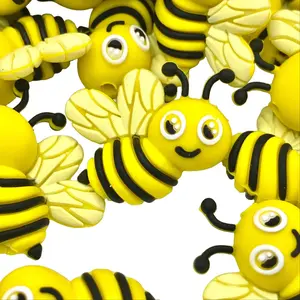 Queen Bee 2.0 3D Silicone Focal Beads - Bumblebee Crafting & Beading DIY Craft Supplies Bees