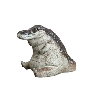 Mini Cute Alligator Ornament, Home Garden Decorative Piece, Outdoor Alligator Design, Perfect for Yard Decoration, Unique Interior Accent
