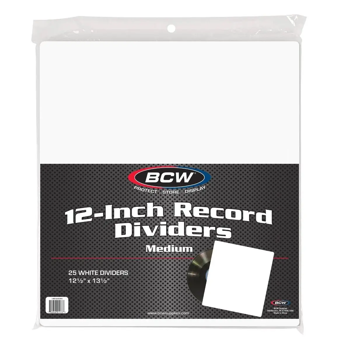 12-Inch Record Divider - Medium - White