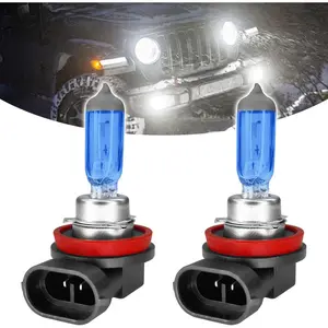 H11 Headlight Bulb H11 Halogen Head Light Bulbs, Ultra White Halogen Headlight Bulb 12V 100W High Beam Low Beam Fog Light Bulbs, Universal Auto Light Lamp for Most Cars, Trucks, SUVs (H11)
