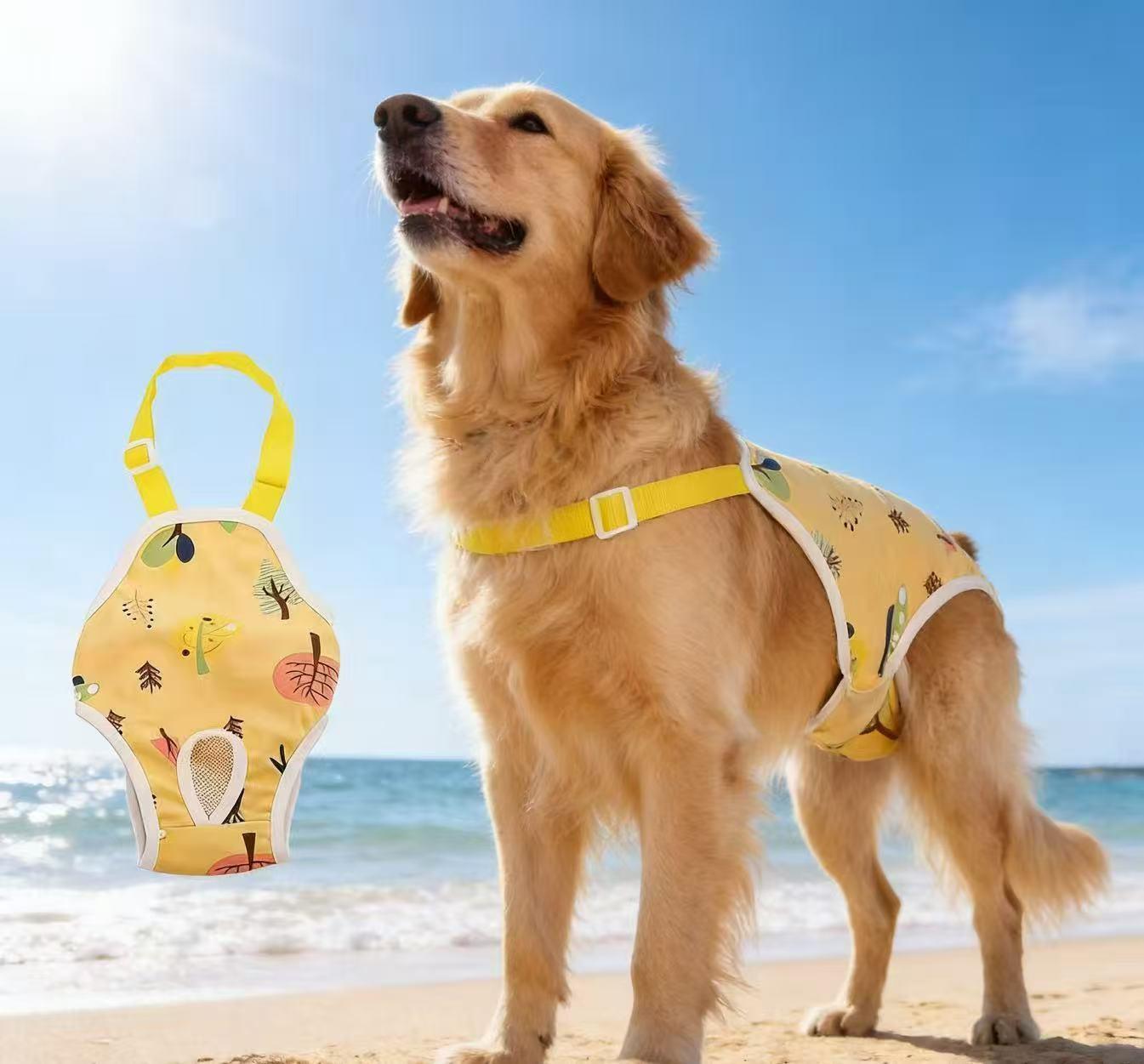 [Washable Dog Diapers] Reusable Dog Sanitary Pants - Adjustable Dog Menstrual Clothing, Breathable Mesh Design, Comfortable Fit, Suitable for All Sizes of Dogs During Menstruation, Female Dog Pet Diapers, Polyester Fiber Material