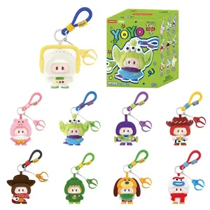 MINISO YOYO × Toy Story 5 “Cute With You” Buddies Blind Box, soft vinyl puffy plush mini figurines, complete set of 9 cartoon collectible toys—great gift and display for fans